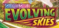 Sword and Shield Evolving Skies Pokemon trading card game expansion set logo