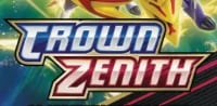 Crown Zenith logo with blue and red text on colorful gradient background